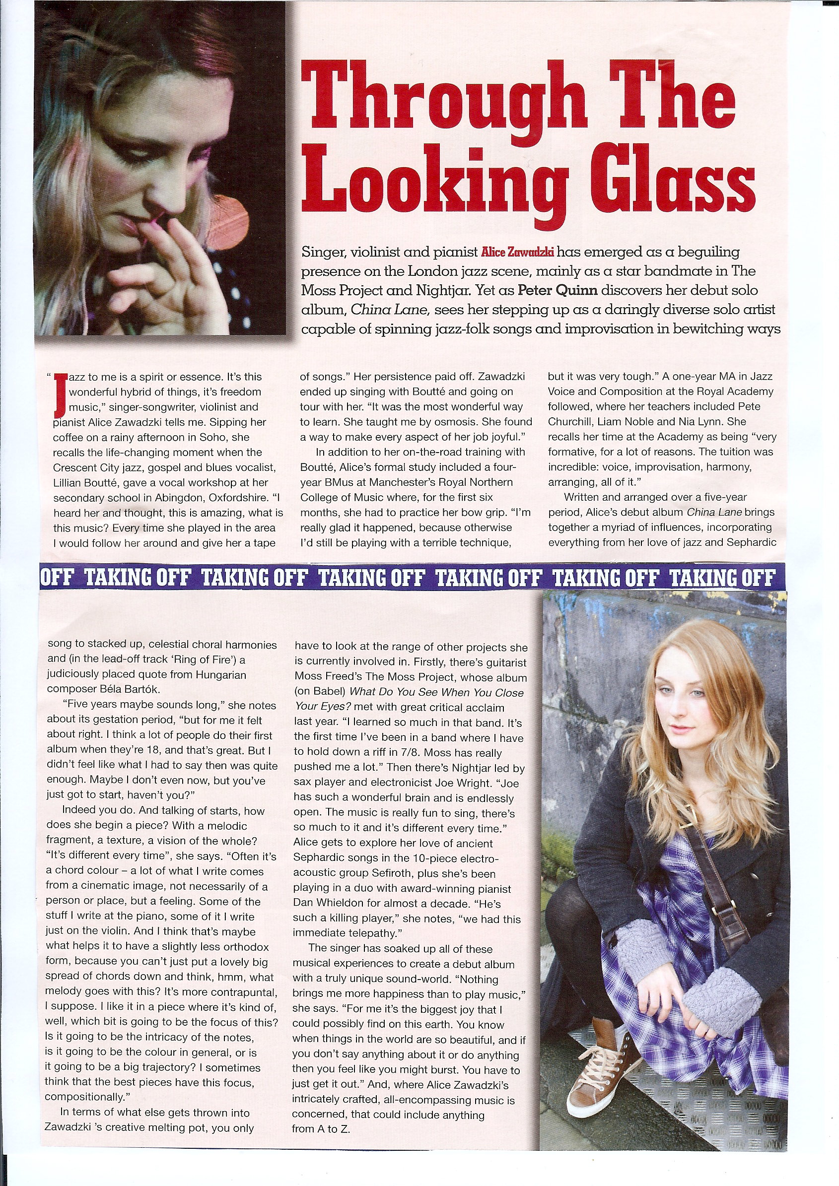 Jazzwise Sept 2014 - Taking Off